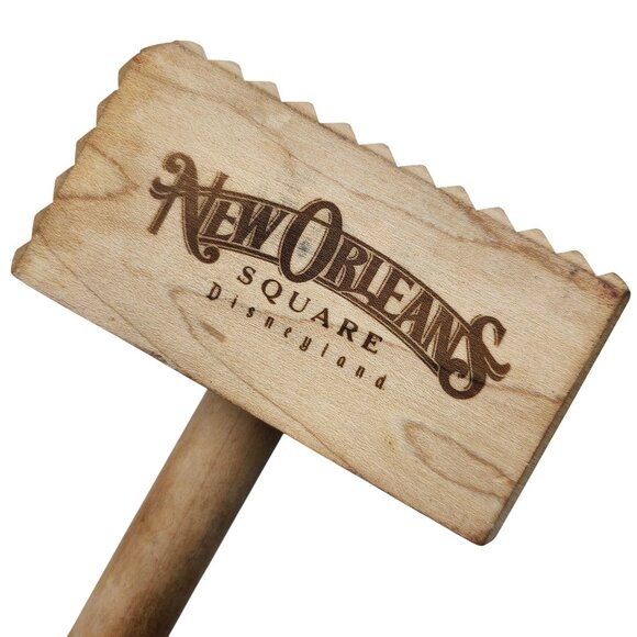 Disneyland New Orleans Square Meat Tenderizer Mallet Wood Kitchen Tool Barbecue - Picture 3 of 7